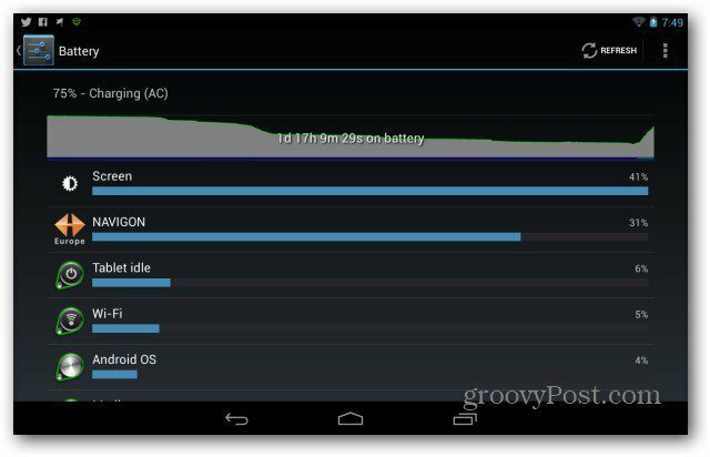 Javítsa a Google Nexus 7 akkumulátorának élettartamát