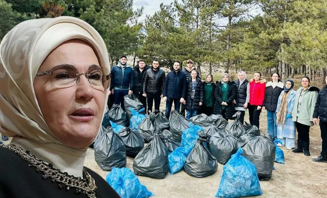 Emine Erdoğan üdvözli a természetszerető fiatalokat