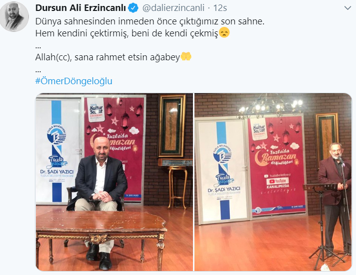 Dursun Ali Erzincanlıdan Ömer Döngeloğlu megosztása