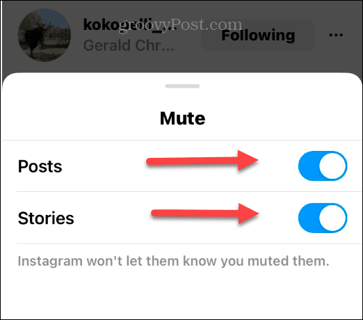 Némítsd el valakit az Instagramon