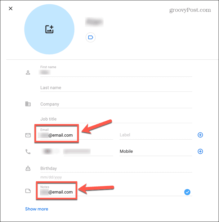 gmail másolja e-mail címét a jegyzetekbe