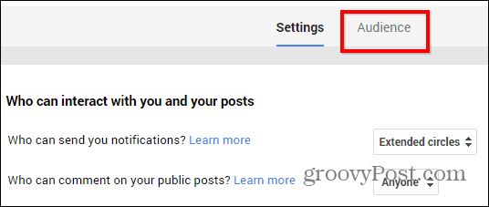 A Google+ közzéteszi a korlátozási beállítások közönségét