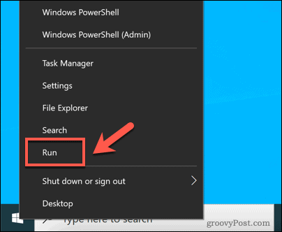Indítsa el a Futtatást a Windows 10 rendszerben