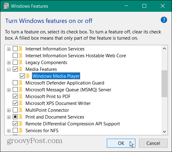 VOB-fájl lejátszása Windows 10 rendszeren