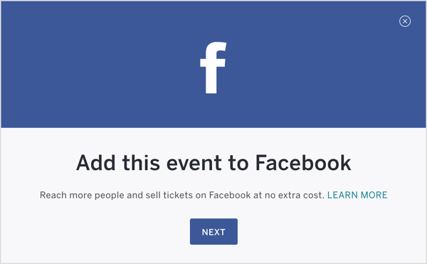 Miután beállította az Eventbrite eseményét, tegye közzé és adja hozzá a Facebookhoz.