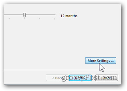 Új postafiók hozzáadása az Outlook 2013 programhoz - Kattintson a További beállítások elemre