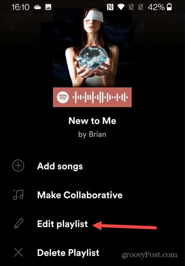 lejátszási lista szerkesztése spotify android