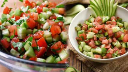 Könnyű és finom diétás saláta recept: Hogyan készíthetem a Pásztor salátáját? Pásztor saláta kalóriát