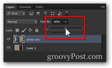 kép átlátszóságának csökkentése 2. lépés: Photoshop