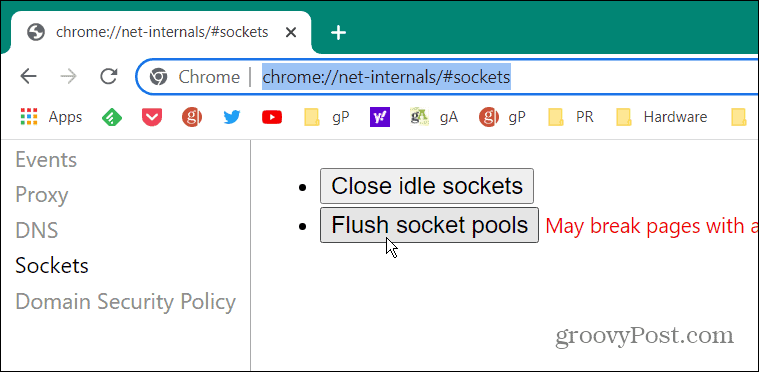 Javítsa ki a következőt: ERR_SPDY_PROTOCOL_ERROR a Chrome-ban