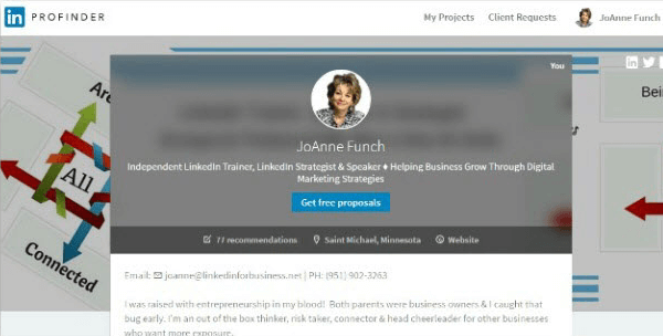 linkedin profilozó profil