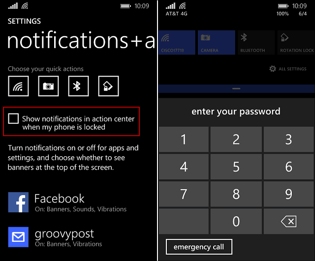 Windows Phone 8.1: Ne engedje, hogy az emberek értesítéseket látjanak a lezárási képernyőn