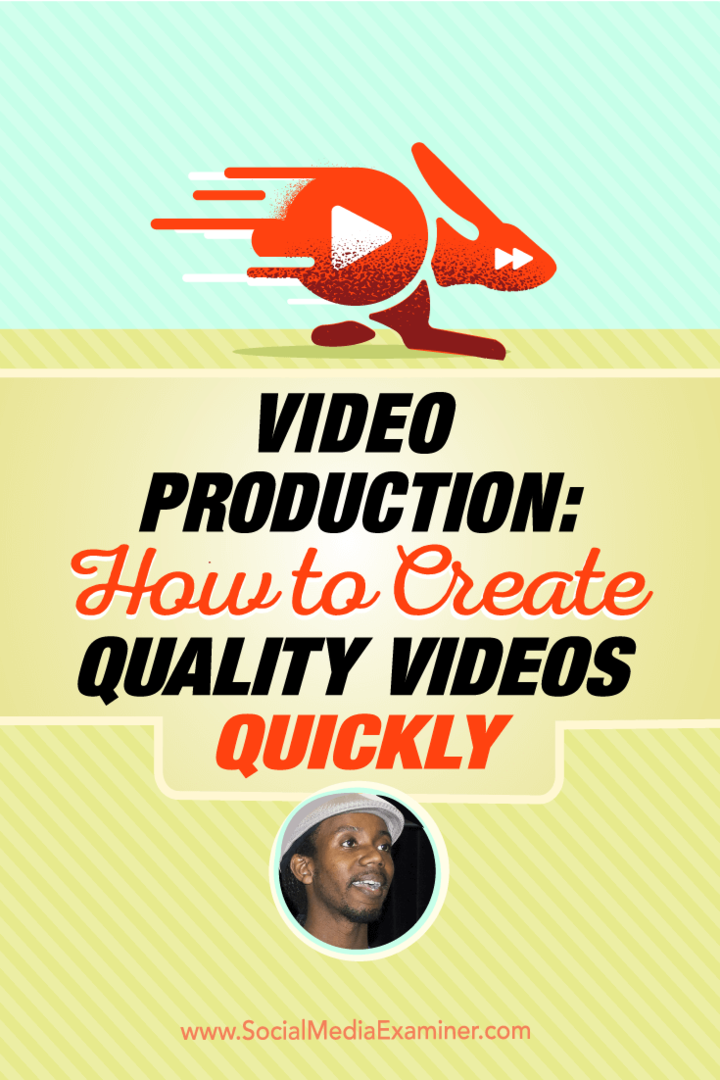 Roberto Blake Michael Stelznerrel beszélget a videoprodukcióról és arról, hogyan lehet gyorsan minőségi videókat készíteni.