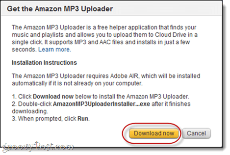Amazon MP3 feltöltő