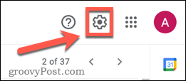 Gmail beállítások ikonra