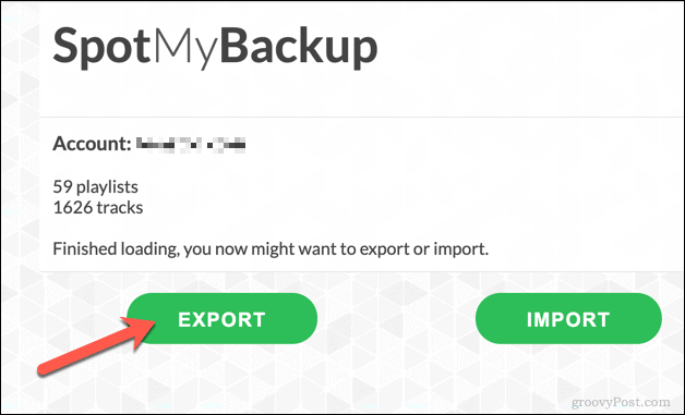 Spotify lejátszási listák exportálása a SpotMyBackup használatával