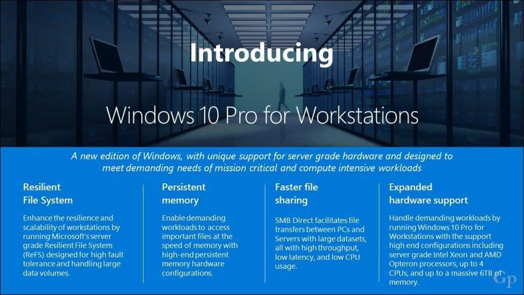 A Microsoft bemutatja az új Windows 10 Pro for Workstation Edition terméket