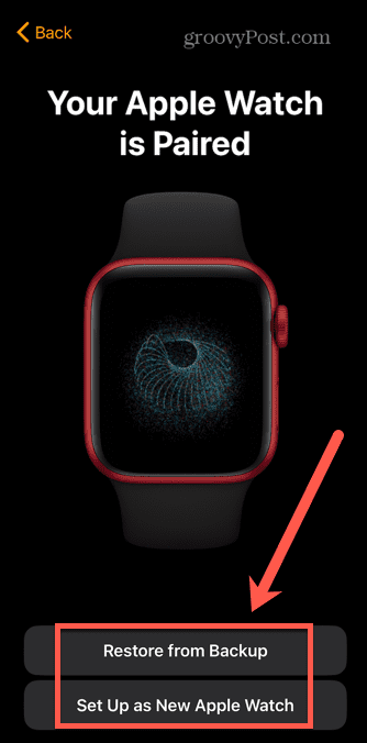 Apple Watch visszaállítás biztonsági másolatból