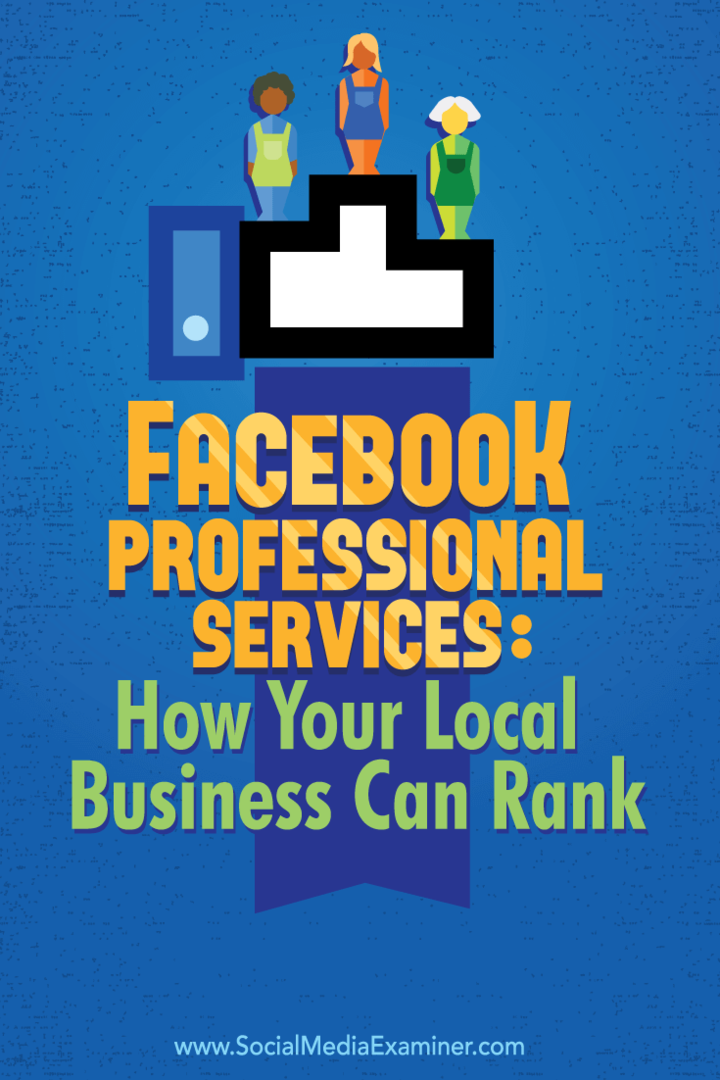 Facebook professzionális szolgáltatások: Helyi vállalkozásának rangsorolása: Közösségi média vizsgáztató