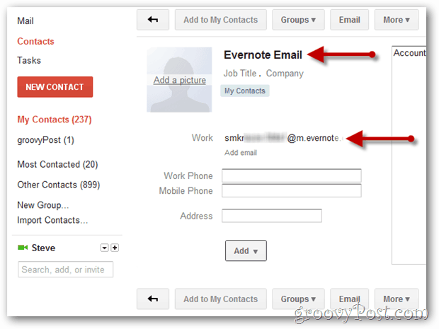 hozzon létre gmail-kapcsolatot