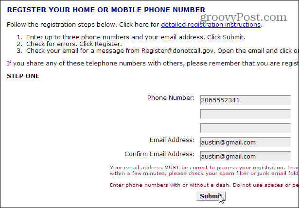 regisztrációs szám és e-mail