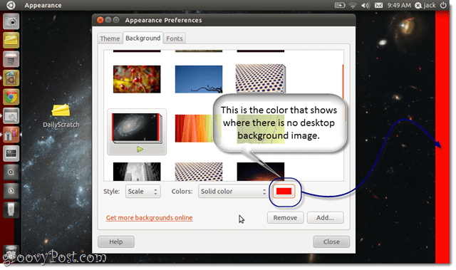 Hogyan változtassuk meg a háttérképet az Ubuntun