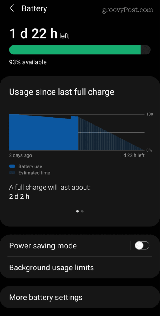 Android energiatakarékos mód