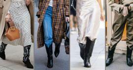 Hogyan lehet kombinálni a 2023-as őszi-téli trend cowboy csizmát?