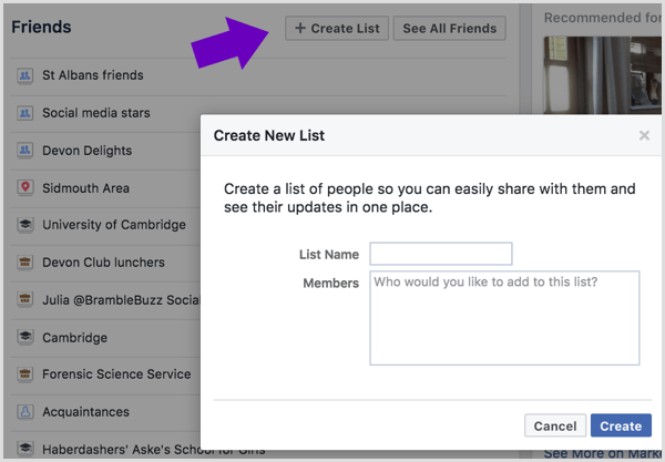 Írjon be egy nevet a Facebook barátlistájához, és válassza ki a hozzáadni kívánt ismerősöket.