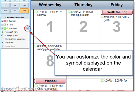 Az Outlook 2010 naptárnyomtatóinak testreszabása