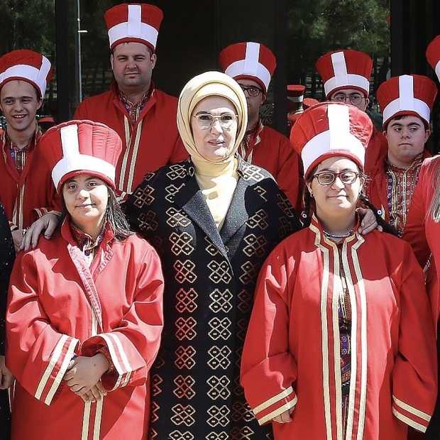 Erdogan első asszony megnyitotta a Fogyatékos Élet és Különleges Oktatás Központját