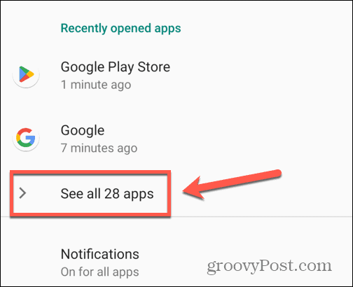 Android az összes alkalmazás megtekintése