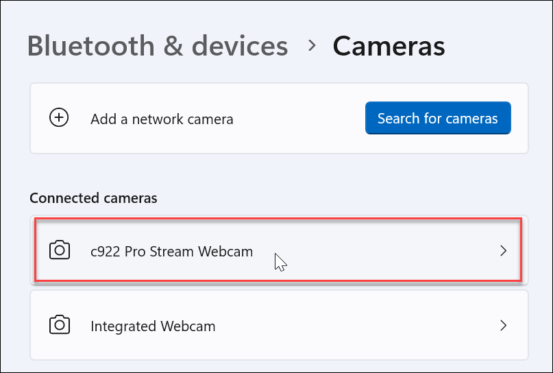 A webkamera beállításainak kezelése Windows 11 rendszeren