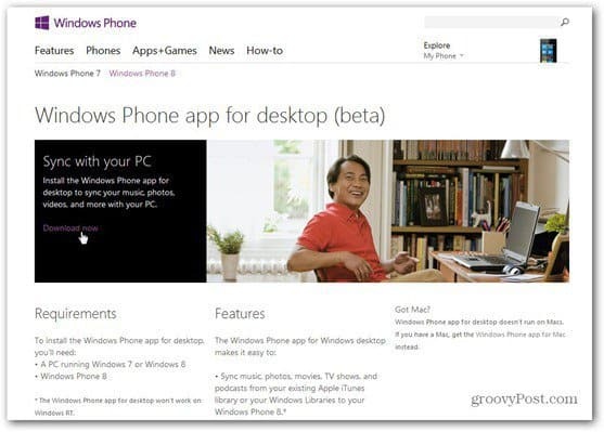 Windows Phone 8 szoftver letöltése