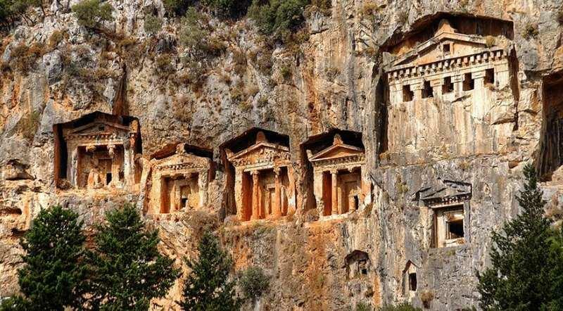 Négyzetek a Dalyan King Tombs-ból