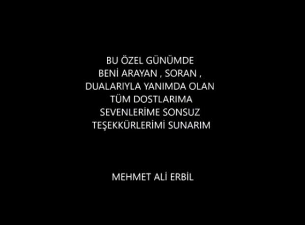 Első szavak Mehmet Ali Erbiltől!