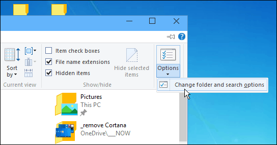 Windows 10 File Explorer nézet