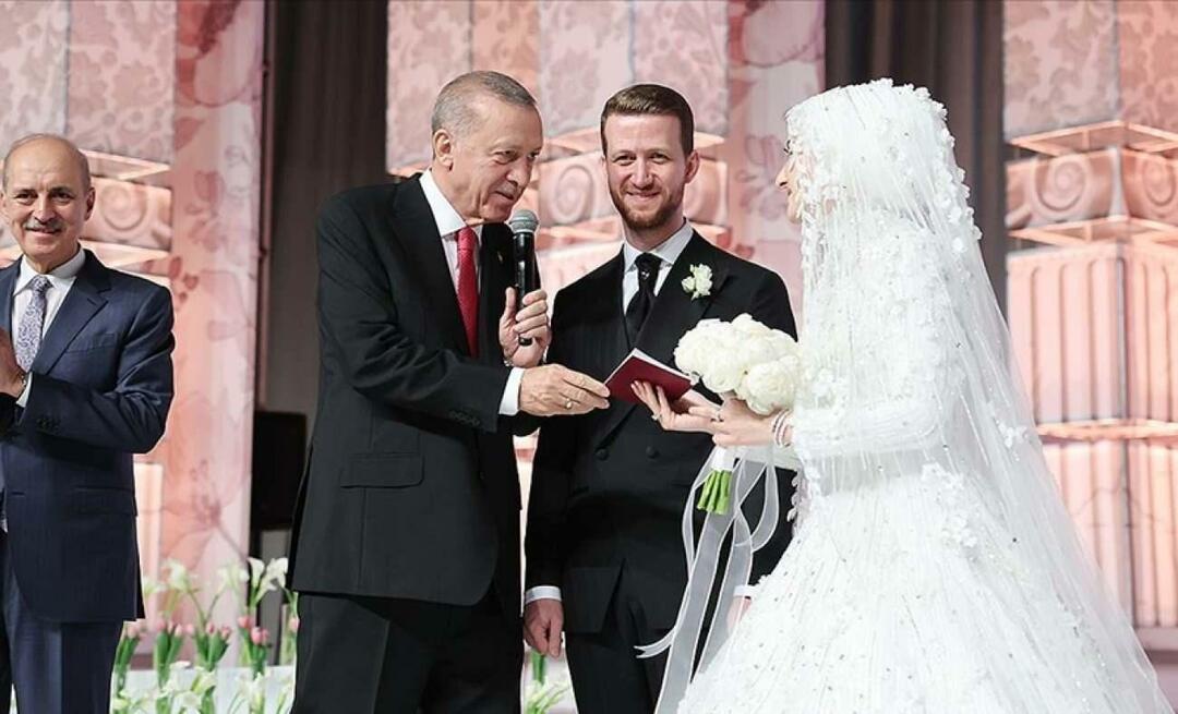 Recep Tayyip Erdoğan elnök volt unokaöccse esküvői tanúja!
