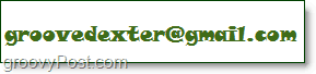 A groovedexter e-mail címe például képként jelenik meg
