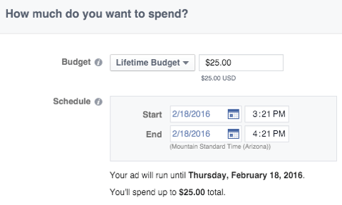 facebook hirdetési költségvetés funkció