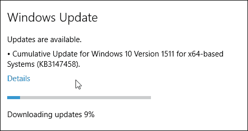 A Windows 10 összesített frissítése KB3147458