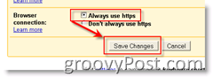 Hogyan kell engedélyezni az SSL-t az összes GMAIL oldalra:: groovyPost.com