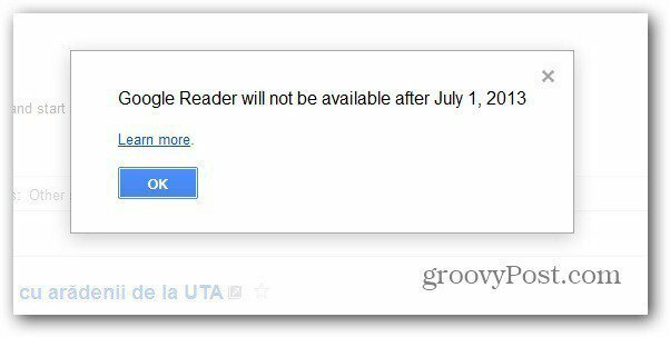 A Google Reader júliusban bezárul: Exportálja adatait