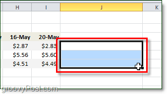 Válassza ki a cellákat az excel 2010 szikrázócsöveihez