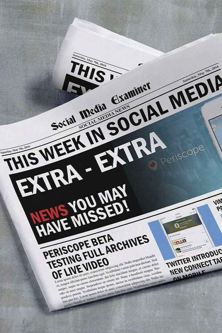 A Periscope 24 órán túl menti az élő videókat: Ezen a héten a közösségi médiában: Social Media Examiner
