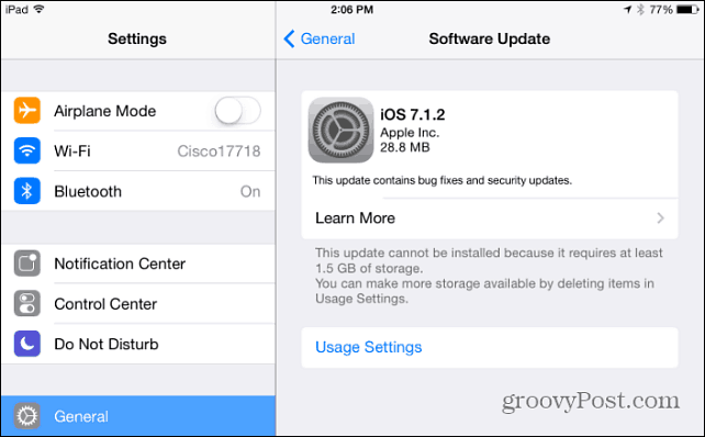 Az Apple kiadja az iOS 7.1.2 szoftverfrissítését