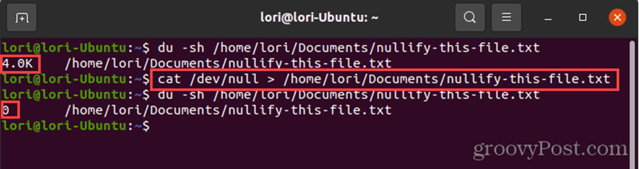 A devnull átirányítása a Linux fájlba