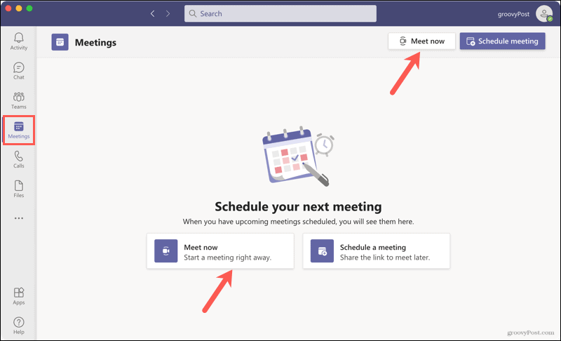 Azonnal hozzon létre egy értekezletet a Microsoft Teams szolgáltatásban