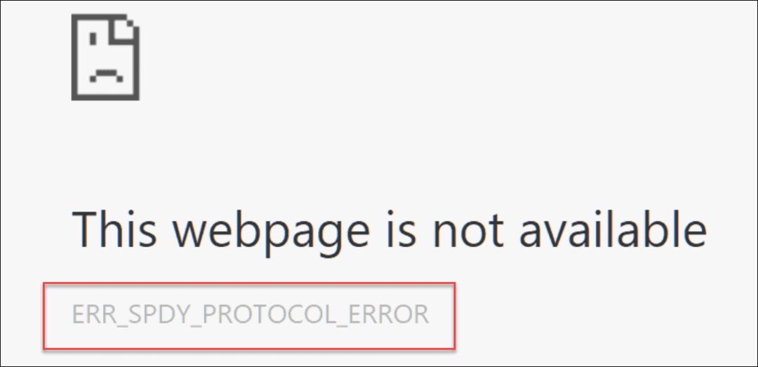 Javítsa ki a következőt: ERR_SPDY_PROTOCOL_ERROR a Chrome-ban