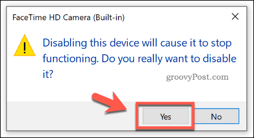 Letiltott eszköz megerősítése az Eszközkezelőben a Windows 10 rendszeren